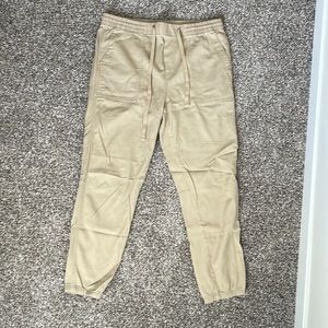 GAP drawstring khaki joggers